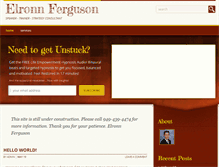 Tablet Screenshot of elronnferguson.com